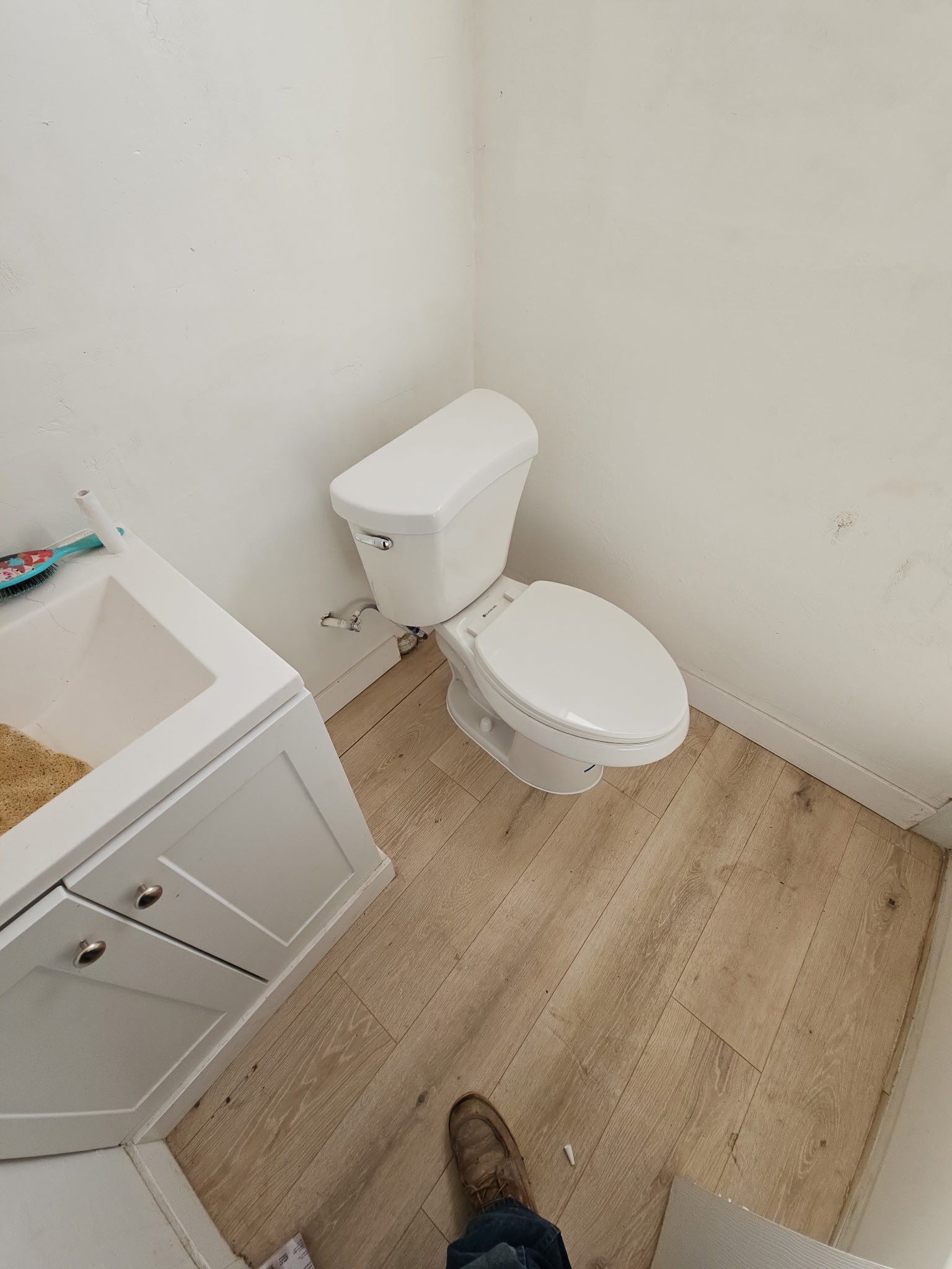 Finished bathroom work